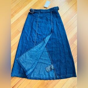 Zara Denim A-Line Skirt